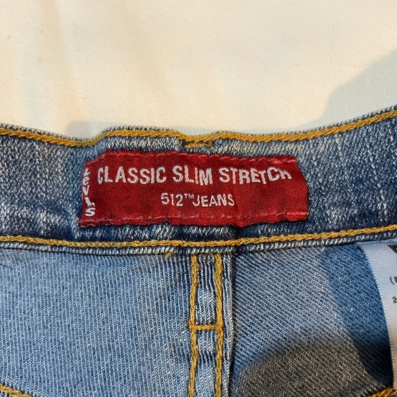 Levi 512 Classic Slim Stretch Jeans, Size 12M - Picture 4 of 7
